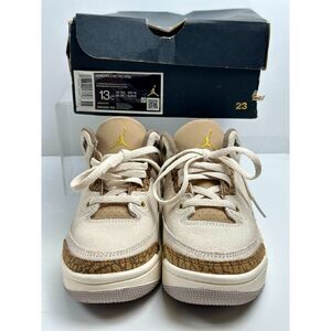 Jordan 3 Retro (PS) Boys 13C DM0966 102 Lt Orewood Brn/Metallic Gold NEW
